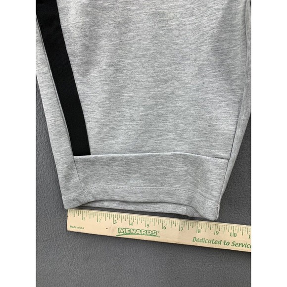 CityLab Athletic Sweat Shorts Men Small Gray Black Stripe Gym Workout Running - Picture 9 of 13